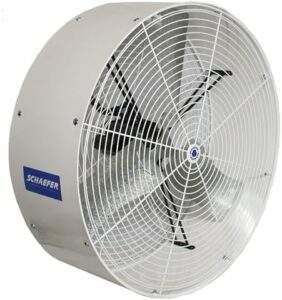 Boost your indoor air quality with the Schaefer VK36 Versa-Kool Air Circulator Fan, featuring a powerful 1/2 HP motor and 11400 CFM airflow. Perfect for greenhouses and grow spaces.