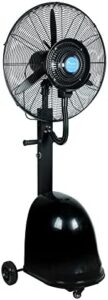 Here is the meta description:

"Stay cool and comfortable with the LI-GELISI High Power Misting Fan, featuring a powerful 300W motor, large 13 Gal tank, and effective cooling for up to 1000 Sq Ft. Perfect for hot summer days!"