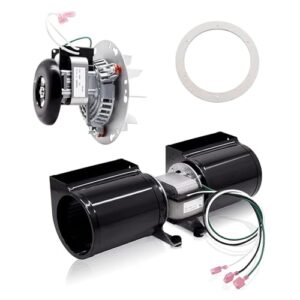 Boost your pellet stove's performance with the Criditpid 812-4400 Exhaust Blower Motor & 812-4900 Convection Blower Fan Kit, designed for Quadra-Fire Castile, Contour, Santa Fe, Heatilator Eco Choice PS35 models.