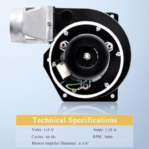 Boost your pellet stove's performance with the Criditpid Exhaust Blower Motor & Convection Fan Kit, suitable for Vogelzang and US Stove models. Enhance heat circulation and efficiency with this convenient kit, offering discounts on purchase of multiple units.