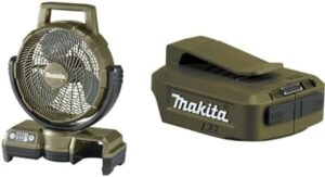 Power your outdoor adventures with the Makita ADCF203Z 9-1/4" Fan, ideal for camping and more. Includes bonus 18V LXT Cordless Power Source, perfect for all-day use.