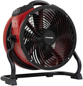 Here is the optimized meta description:

"Boost air circulation with XPOWER's professional axial fan for water damage restoration, featuring a sealed motor and focused airflow up to 60 feet. Perfect for drying surfaces quickly."