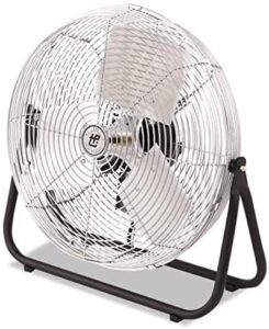 Breathe easy with the TPI Industrial Floor Fan, featuring a powerful 1/8 HP motor and 4,600 CFM airflow. Compact design for versatility, perfect for workshops or small spaces.