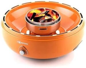 Here is the optimized SEO meta description:

"Ultimate Portable Charcoal BBQ Grill with less smoke and electric fan control perfect for tailgating, compact design ideal for camping trips or backyard gatherings."