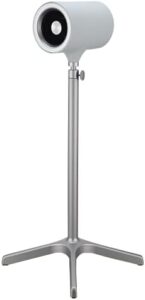 Boost indoor and outdoor cooling with the Everdure 49.4" pedestal fan, featuring 6 speed settings, targeted airflow control, and oscillation for efficient room circulation, perfect for bedroom, living room, or home office, white.