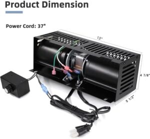 Upgrade your wood stove's airflow with the Criditpid 99000118 Rear Mount Blower Fan Assembly. Perfect for Lopi Answer, Endeavor, and more models. Enhance heat distribution and efficiency.