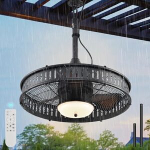 Here is the optimized SEO meta description:

"Upgrade your outdoor space with this 20' gazebo fan featuring IP55 waterproof design, 3CCT lights, and 6 speeds. Perfect for gazebos, porches, pergolas, or canopies."