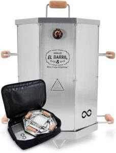 Portray the perfect BBQ experience at home or outdoors with EL BARRIL's 20lbs Stainless Steel Foldable Charcoal Smoker & Grill Barrel. Includes grilling accessories and carry bag for easy transport, ideal for camping trips or backyard gatherings!