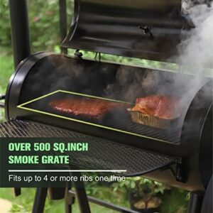 Here is the optimized SEO meta description:

"Upgrade your outdoor grilling experience with the MFSTUDIO Heavy Duty Charcoal Wood Offset Smoker Grill, featuring a large charcoal grill and smoker combo for 941 sq.in. of BBQ space."