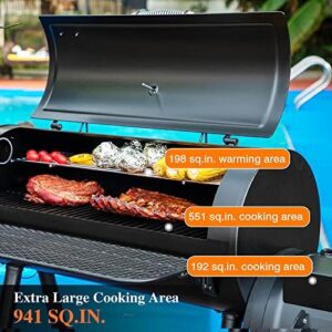 Master the art of outdoor cooking with Sophia & William's Heavy-Duty Charcoal Outdoor Smoker Grills, featuring 941 SQ.IN. of cooking space and a charcoal grill combo perfect for patio BBQs. Enjoy discounts on this fantastic grilling solution!
