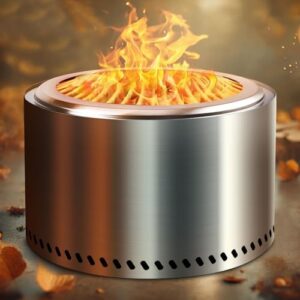 Transform your backyard gatherings with the HGD 27.5" Smokeless Fire Pit, featuring stainless steel construction and secondary combustion technology for reduced emissions. Perfect for patios, gardens, and BBQs. Enjoy a smoke-free experience!