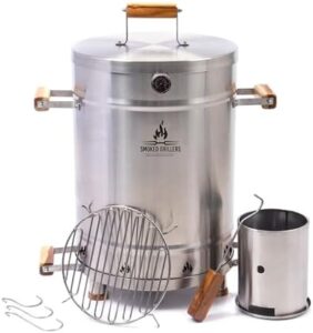 Upgrade your outdoor cooking with the Smoked Grillers Barrel Grill & Smoker, featuring 100% stainless steel construction and reduced smoke for a better experience. Perfect for balconies and backyards, this grill offers easy cleaning and even heat distribution.