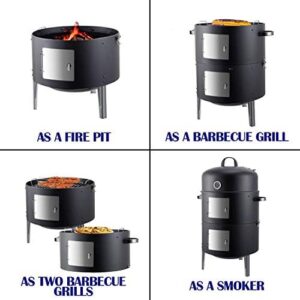 Discover slow-cooked flavors with Realcook's 17" charcoal smoker, featuring natural fire starters for effortless grilling. Perfect for BBQ enthusiasts!