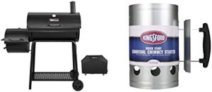 Here is the optimized meta description:

"Upgrade your outdoor cooking experience with the Royal Gourmet CC1830FC charcoal grill smoker, featuring a heavy-duty chimney starter. Perfect for BBQ enthusiasts seeking authentic flavors."