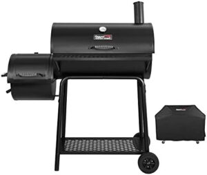 Here is the optimized meta description:

"Upgrade your outdoor cooking experience with the Royal Gourmet CC1830FC charcoal grill smoker, featuring a heavy-duty chimney starter. Perfect for BBQ enthusiasts seeking authentic flavors."