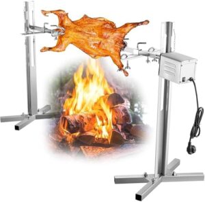 Here is the generated SEO meta description:

"Upgrade your outdoor cooking experience with this iMeshbean Electric BBQ Rotisserie Grill Kit featuring a powerful 45W motor and adjustable height, perfect for grilling up to 220LB of delicious meat."