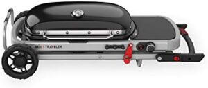 Here is a meta description optimized for WordPress Yoast SEO:

"Perfect for camping trips or backyard gatherings, the Weber Traveler Portable Gas Grill offers 189 sq in cooking space and a compact design. Enjoy outdoor grilling with friends and family, no matter where you are."