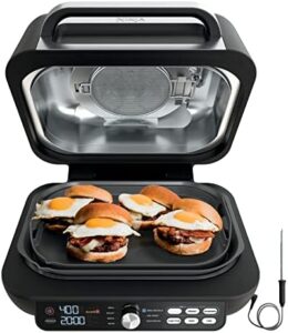 Discover the ultimate indoor grill experience with Ninja's IG651 Foodi Smart XL Pro 7-in-1 combo, featuring Open/Closed cooking, Air Fry, Dehydrate & more. Perfect for grilling, searing and crisping food to perfection!