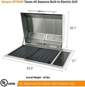 Here is the optimized SEO meta description:

"UL-approved indoor/outdoor grill with stainless steel body and rust-proof design. Quick heat up for perfect grilling, dishwasher safe grates, alternative to gas/charcoal. Perfect for outdoor enthusiasts!"
