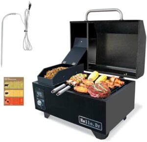 Here is the generated meta description:

"Upgrade your outdoor cooking with this 8-in-1 portable pellet grill & smoker. Features intelligent temperature control and superheated steam technology, perfect for RV camping, tailgating, and BBQ adventures. Save big on this innovative grill!"