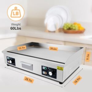 Here is the generated SEO meta description:

"Upgrade your restaurant or outdoor BBQ game with this commercial electric griddle featuring a non-stick stainless steel teppanyaki grill and 3000W power. Perfect for high-volume cooking, perfect for restaurants, outdoor events, and camping trips."