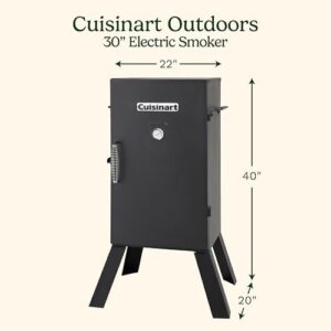 Here is the meta description:

"Smoky perfection at home with Cuisinart's 30" Electric Smoker featuring 3 adjustable racks and large capacity for BBQ meat, salmon, brisket, and jerky. No coupons needed, discounts available!"