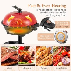 Here is the optimized SEO meta description:

"Master outdoor cooking with Happygrill's Electric Grill, featuring temperature control and non-stick BBQ stand. Perfect for patio or garden use. Limited time offer: 15% off your purchase!"