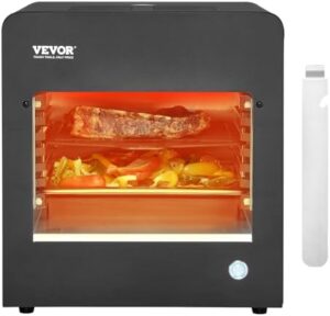 Discover the VEVOR Infrared Grill, a powerful smokeless electric steak broiler with 6-tiers of adjustable rack space for perfect BBQ and grilling results.