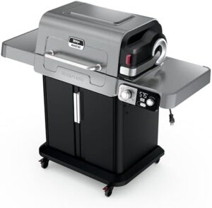 Boost your outdoor cooking experience with the Ninja FlexFlame grill and smoker, featuring 5-in-1 cooking capabilities, digital control, and stainless steel construction. Perfect for grilling, roasting, or smoking, this 3-burner grill is a must-have for BBQ enthusiasts!