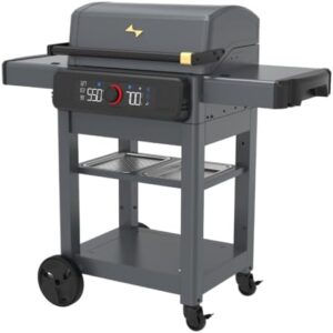 Savor outdoor grilling with Current Model G's Dual Zone Grill, featuring 200°F to 700°F range for precise searing and roasting. Weather-resistant design perfect for apartment patios!