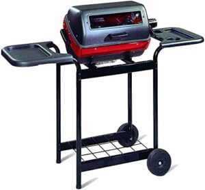 Here is your optimized meta description:

"Perfect grill for backyard gatherings! Americana Deluxe Electric Cart Grill features adjustable heat control, 2 burners, and a compact design. Save on your summer cookouts with this affordable and easy-to-use grilling companion."