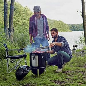Unlock the art of slow cooking with Weber's 14-inch Smokey Mountain Cooker, featuring a charcoal smoker for tender and flavorful meals. Perfect for backyard gatherings!