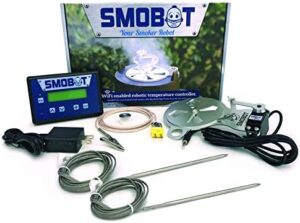 Control your grill temperature with ease using the WiFi Kamado Grill and Smoker Temperature Controller, compatible with Big Green Egg M, L, XL, 2XL, Primo, Grill Dome Infinity L, XLR. Perfect for precise heat control!