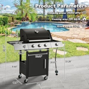 Here is the generated SEO meta description:

"Upgrade your outdoor cooking with the MELLCOM 3 Burner BBQ, featuring cast iron grates and a side stove. Perfect for patio, camping, or backyard gatherings."