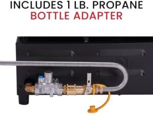 Here is the generated SEO meta description:

"Upgrade your outdoor cooking with Suburban's 18" RV Griddle, featuring quick connect and 1 lb. bottle adapter, perfect for compact stowable design, 20% hotter than comparable units, CSA certified for RV outdoor use."