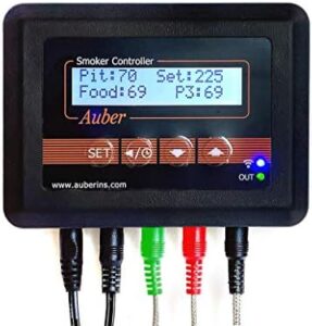 Enhance your outdoor cooking experience with the Aubur WIFI BBQ Controller for Large Big Green Eggs, featuring 3 probes and 2nd Gen technology. Perfect for effortless temperature control.