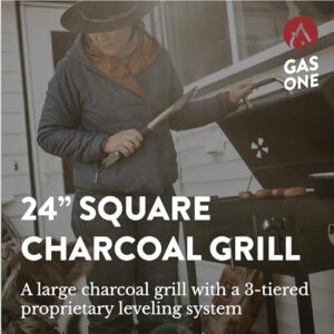 Savor backyard BBQs and camping trips with the Gas One Charcoal Grill, featuring 24-inch cooking space, multiple tier heat control, and compact design. Up to 50% off!
