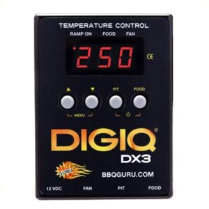 Here is the optimized SEO meta description:

"Accurately control your BBQ temperature with the DigiQ DX3 controller. Digital thermometer for Big Green Egg, Kamado Joe, Weber and Ceramic Grills. Precise results every time."