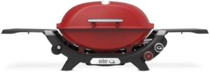 Here is a meta description optimized for WordPress Yoast SEO:

"Perfect your outdoor gatherings with the Weber Q 2800N+ Liquid Propane Grill, featuring 285 square inches of cooking space and a flame red finish. Enjoy convenient grillin' at its best!"