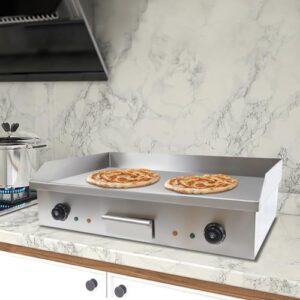 Here is the generated SEO meta description:

"Upgrade your kitchen with this commercial-grade electric griddle, featuring 3000W power, adjustable thermostatic control and nonstick surface. Perfect for restaurants or home cooking, dimensions 29x24.5x4 inches."