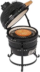 Discover the Outvita Ceramic Grill, a portable 13" Round Kamado Charcoal Grill perfect for BBQ enthusiasts. Compact and versatile, it's ideal for camping trips or backyard gatherings.