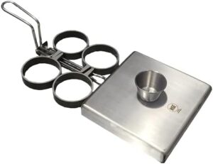 Here is the meta description:

"Commercial-grade stainless steel egg rings with heat-resistant handle, ideal for frying eggs. Durable and trusted by professional chefs worldwide. Perfect for home cooks too!"