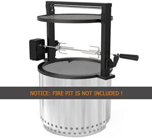 Here is the generated SEO meta description:

"Upgrade your solo stove experience with the onlyfire Santa-Maria Rotating System, featuring a global patent and perfect for smokeless fire pits up to 19.5 inches in diameter."