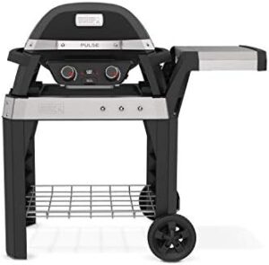 Here is the generated SEO meta description:

"Experience the power of Weber's Pulse 2000 Cart Electric Grill, featuring a compact design and sleek black finish. Enjoy effortless grilling with this easy-to-use, portable grill."