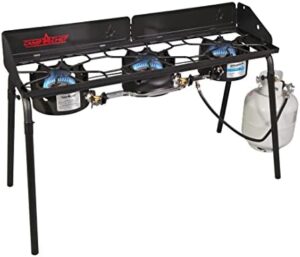 Boost your outdoor adventures with Camp Chef's Explorer 3X Stove, featuring 3 burners, adjustable arms, and compact design. Perfect for camping trips or backyard BBQs, save big with discounts on this rugged cookset!
