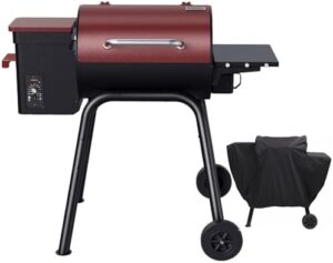 Elevate your outdoor cooking experience with this Electric Wood Pellet Grill Smoker. Enjoy 456 SQ. IN cook area, auto feed and PID temperature control from 180-425°F. Perfect for backyard BBQs and gatherings.