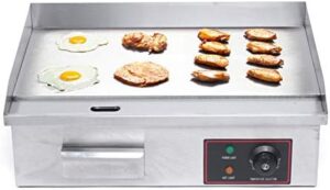 Here is the generated SEO meta description:

"Boost your kitchen with this commercial-grade electric griddle, featuring 1600W power, non-stick surface, and adjustable thermostatic control. Perfect for restaurants, BBQs, or home kitchens."