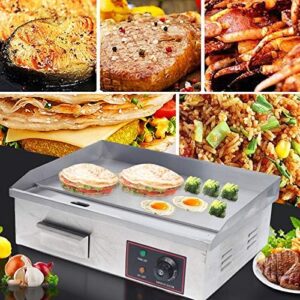 Here is the generated SEO meta description:

"Boost your kitchen with this commercial-grade electric griddle, featuring 1600W power, non-stick surface, and adjustable thermostatic control. Perfect for restaurants, BBQs, or home kitchens."