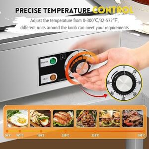 Here is the optimized SEO meta description:

"Elevate your commercial kitchen with Moogiantgo's 22'' electric griddle featuring non-stick countertops, adjustable temperature and removable oil box. Perfect for restaurants and busy kitchens!"