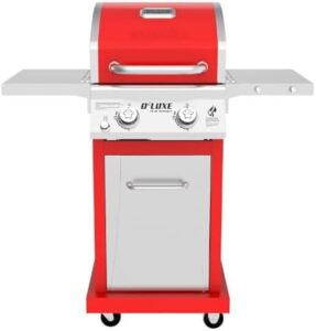 Savor outdoor cooking with the Nexgrill Deluxe 2-Burner Gas Grill, featuring 401 SQ In grate, 28,000 BTUs, and stainless steel control panel. Perfect for patios, backyards, and more!
